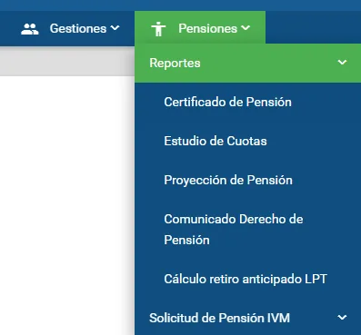 CCSS, reporte de Proyección de Pensión